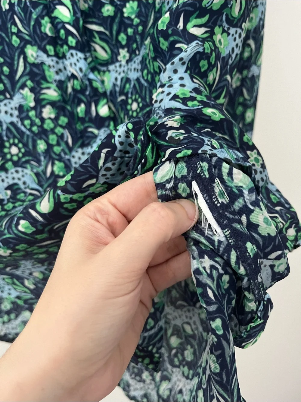 J Crew Classic Fit Button Up Shirt Fauna Floral Animal Print Tropical 6